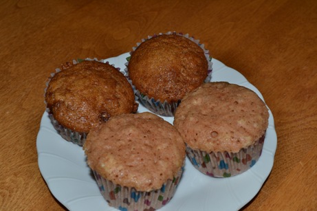Microwave and Oven Muffins compared